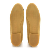Chanel - Women's Suede Cap Toe Cc Ballerina Flats