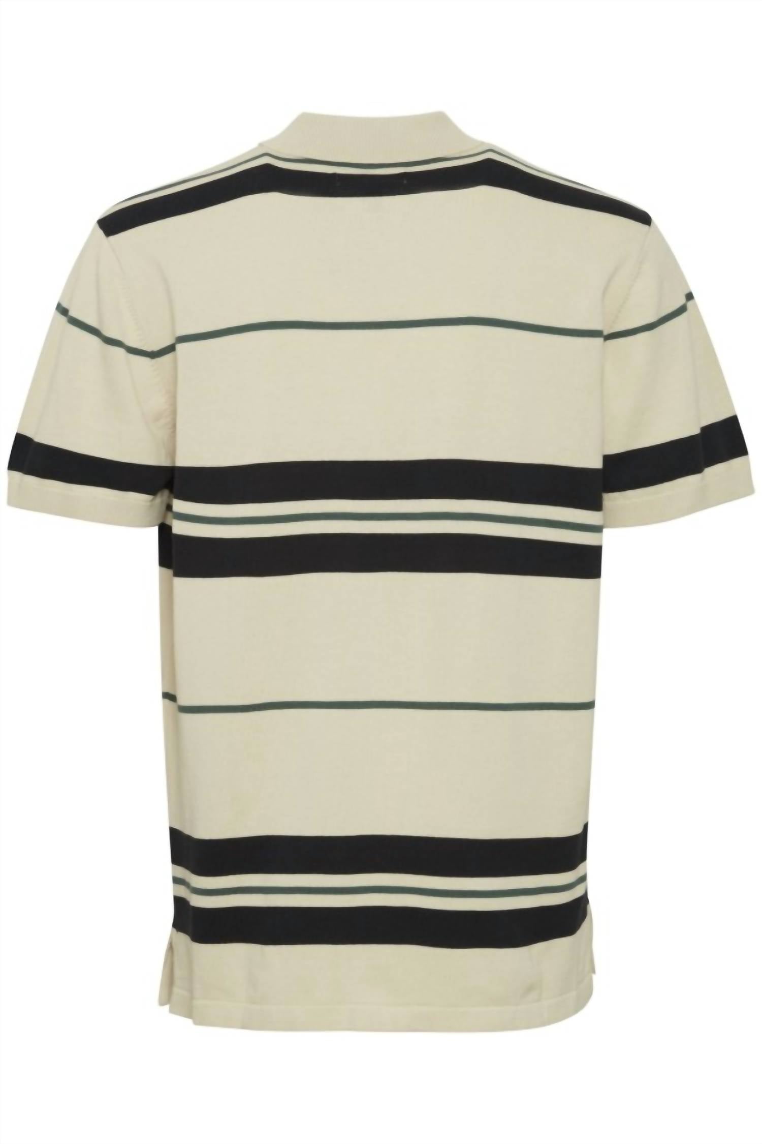 Blend - Knitted Striped Polo Shirt