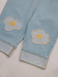 Claude & Co - Kid's Blythe Egg Patch Denim Dungaree