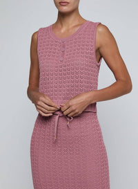 L'Agence - Carven Pointelle Knit Tank Top