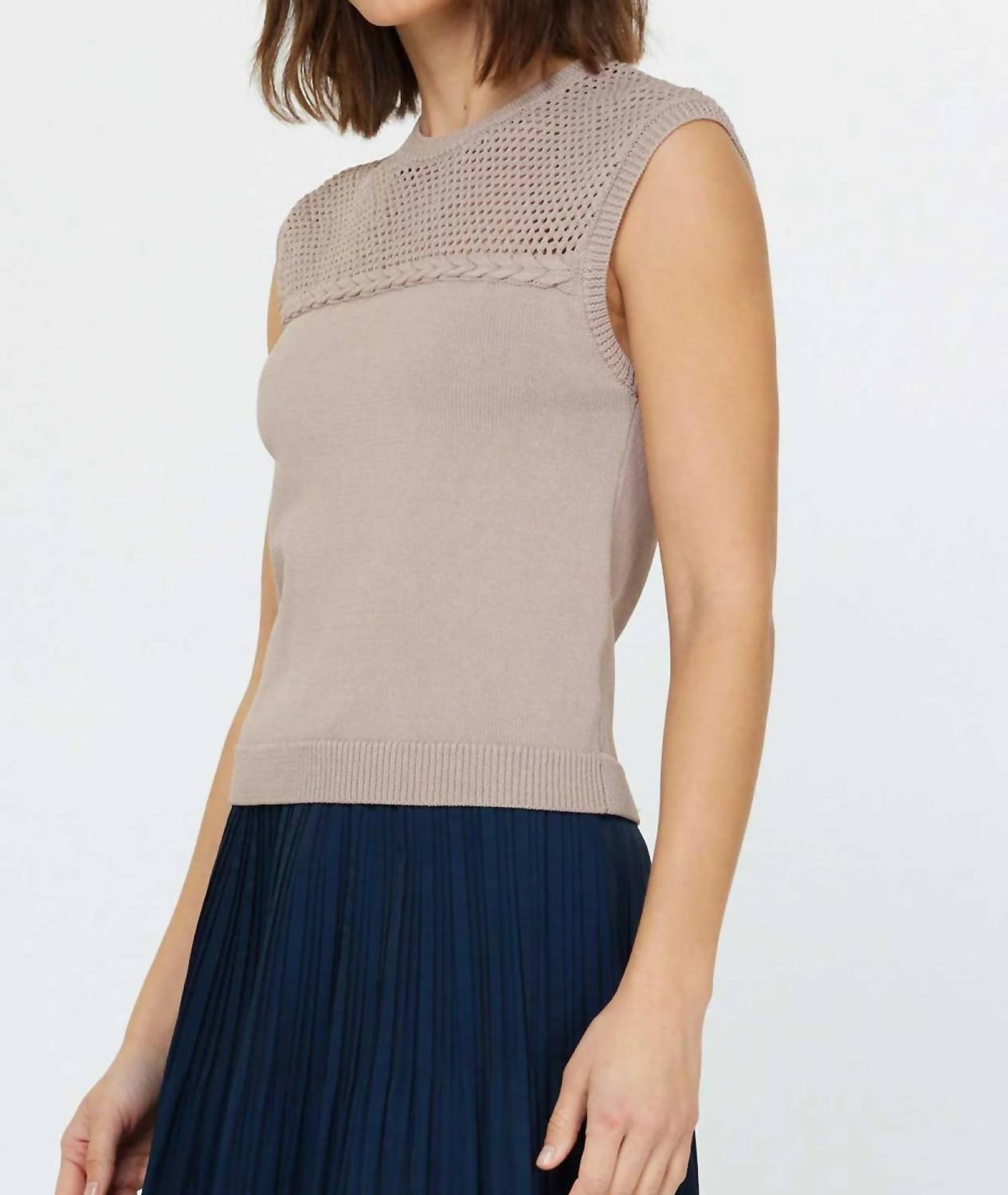 Current Air - Women's Stitched Sleeveless Sweater