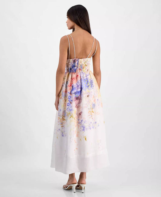 En Saison - Taylorann Floral Tie Strap Midi Dress