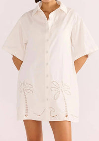 Minkpink - ROMINA BRODERIE SHIRT DRESS