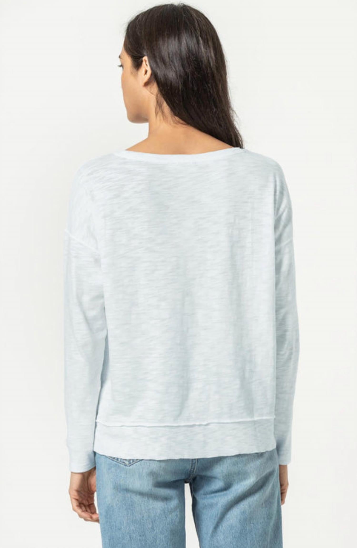 Lilla P - Long Sleeved Seamed Boatneck Top