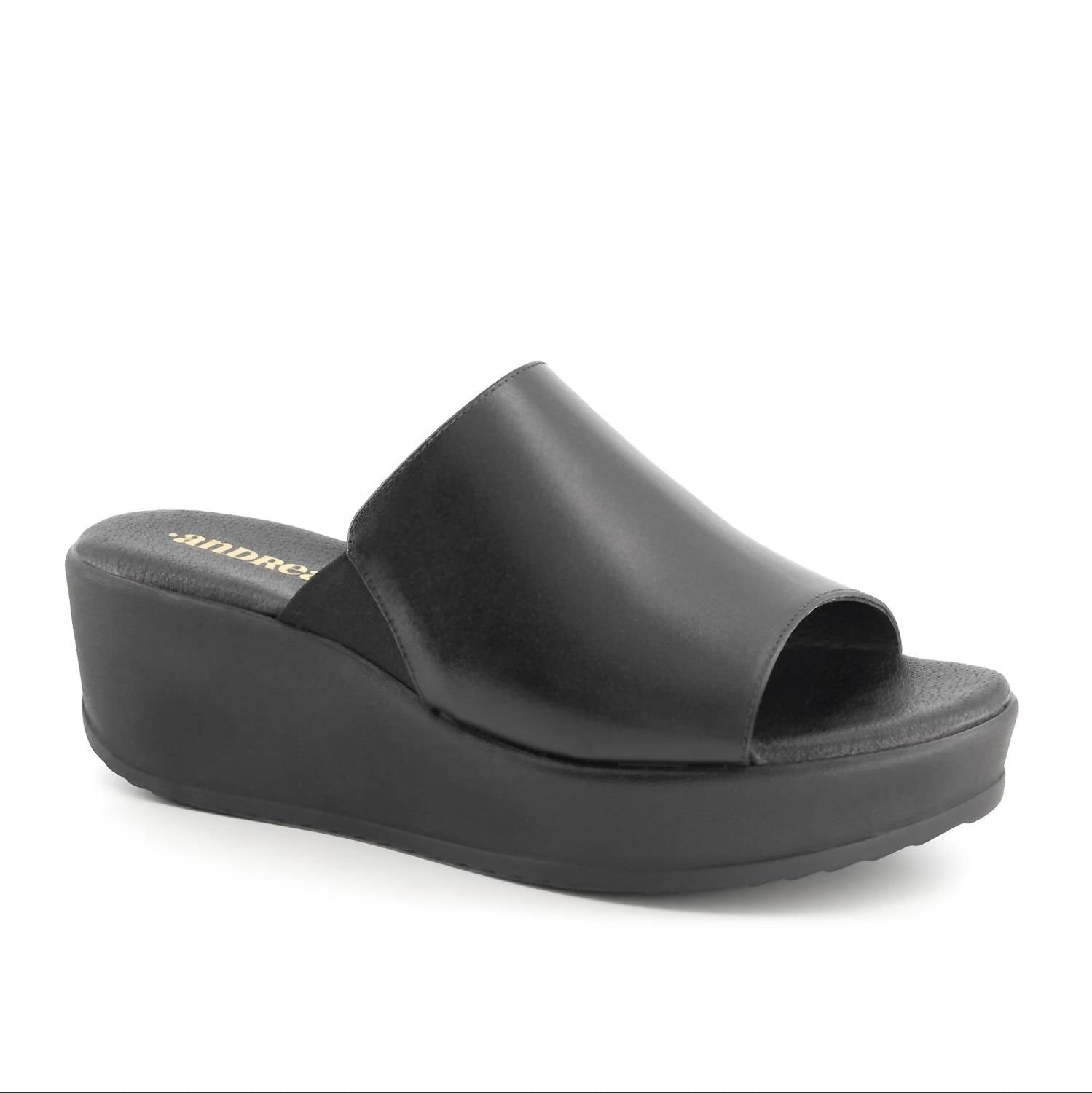 Andrea Women's Platform Heel Sandal in black - women's sandal