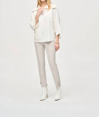Joseph Ribkoff - Houndstooth Jacquard Slim Fit Pants