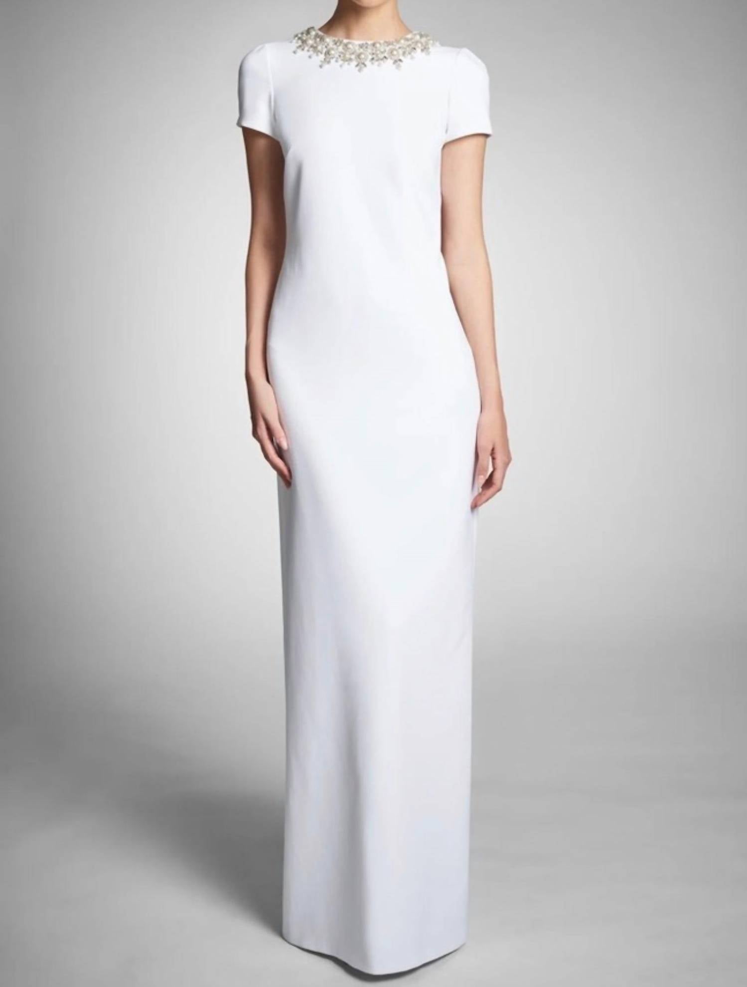 Sachin & Babi - Petra Embellished Stretch Crepe Gown