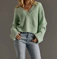 Panache Apparel - Knit Cropped Cardigan