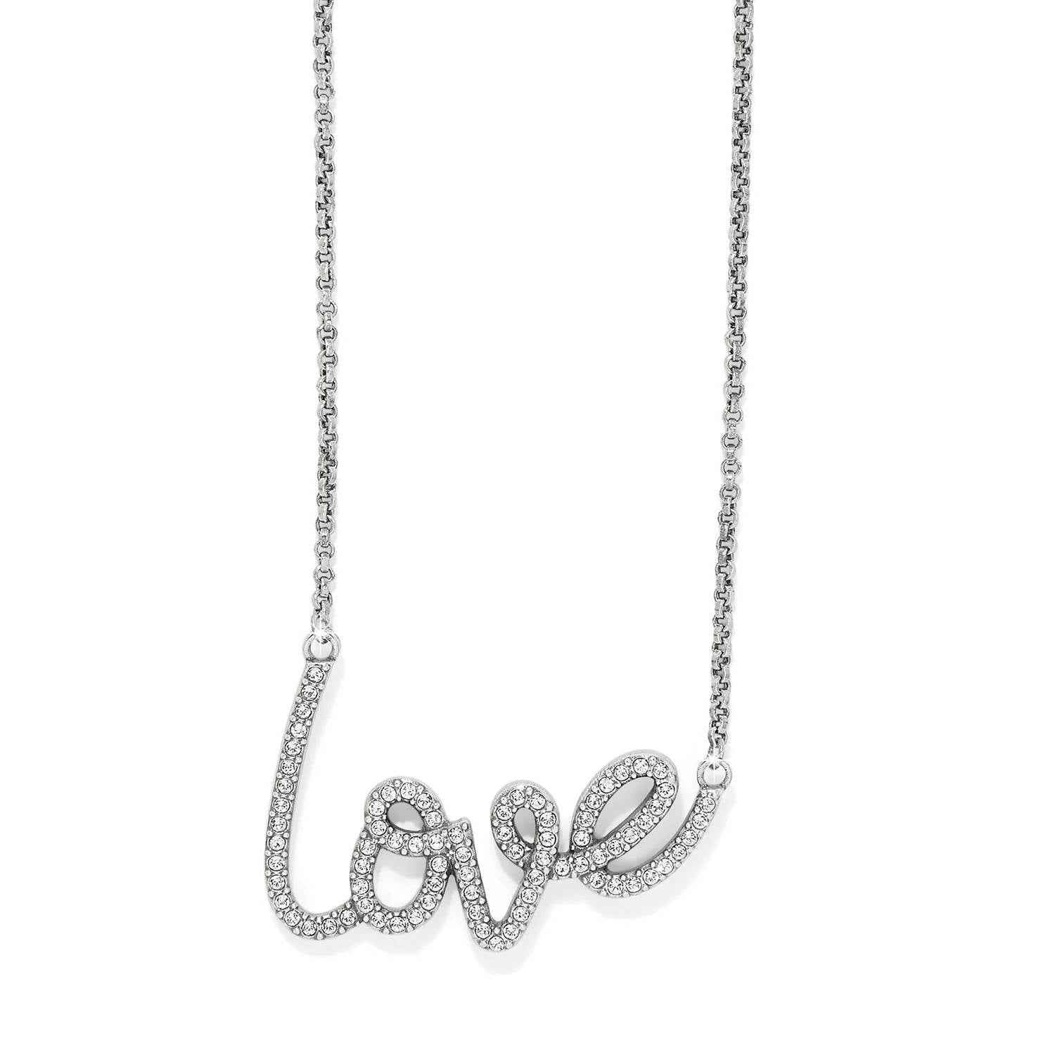 Brighton - Women's Love Script Sparkle Necklace