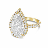 Diana M Jewels - Women's Pear Lab-Grown Diamond Fashion Ring (3.50 Ct) - Signature