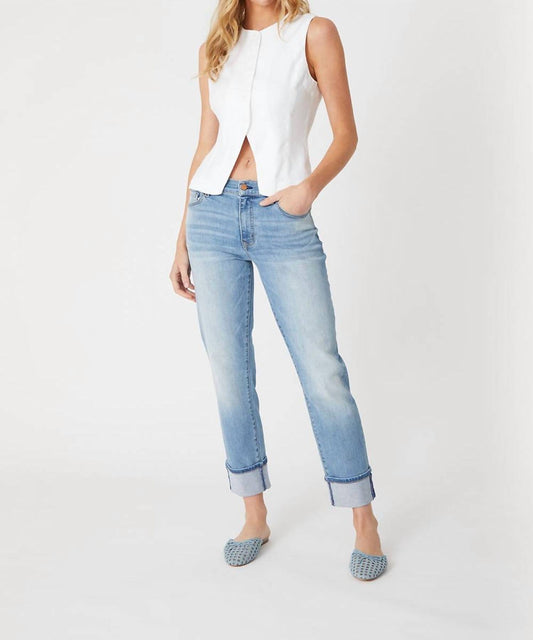 Level99 - Jessie Wide Cuff Slim Jean