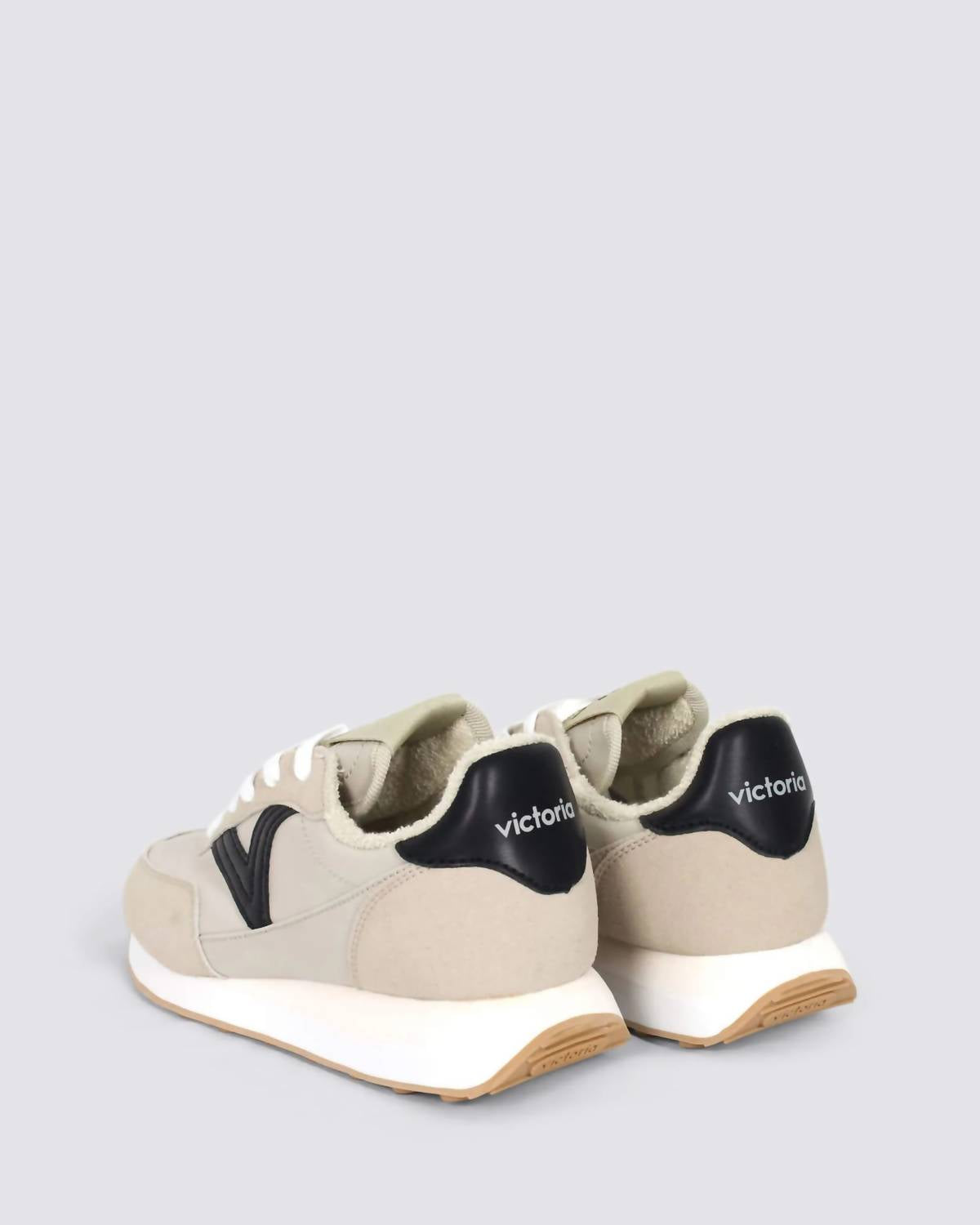 VICTORIA Women's Astro Nylon Shoes in beige black - women's sneaker - detail view