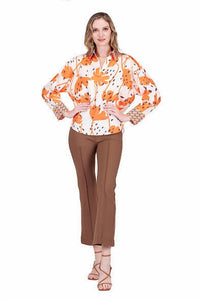 Jade - Contrast Collar Blouse