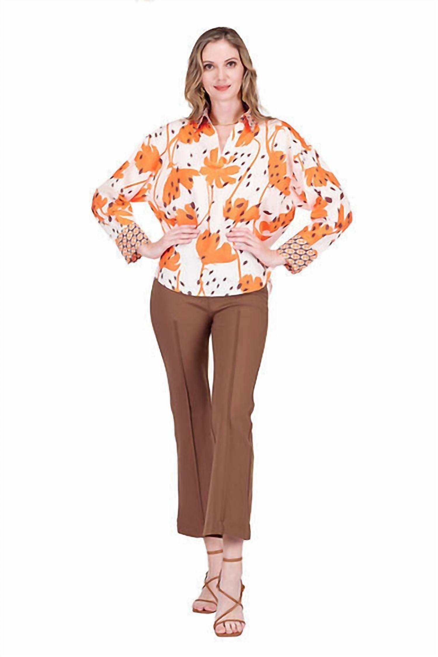 Jade - Contrast Collar Blouse