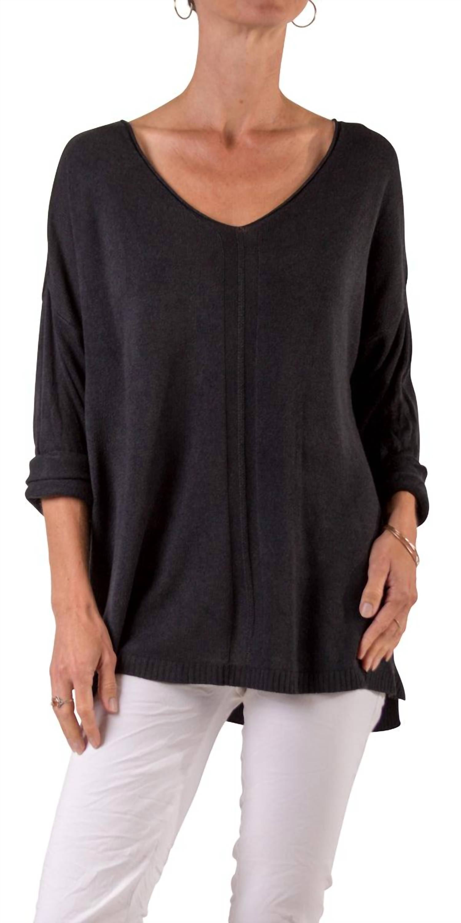 Gigi Moda - Donna Knit V-neck Sweater