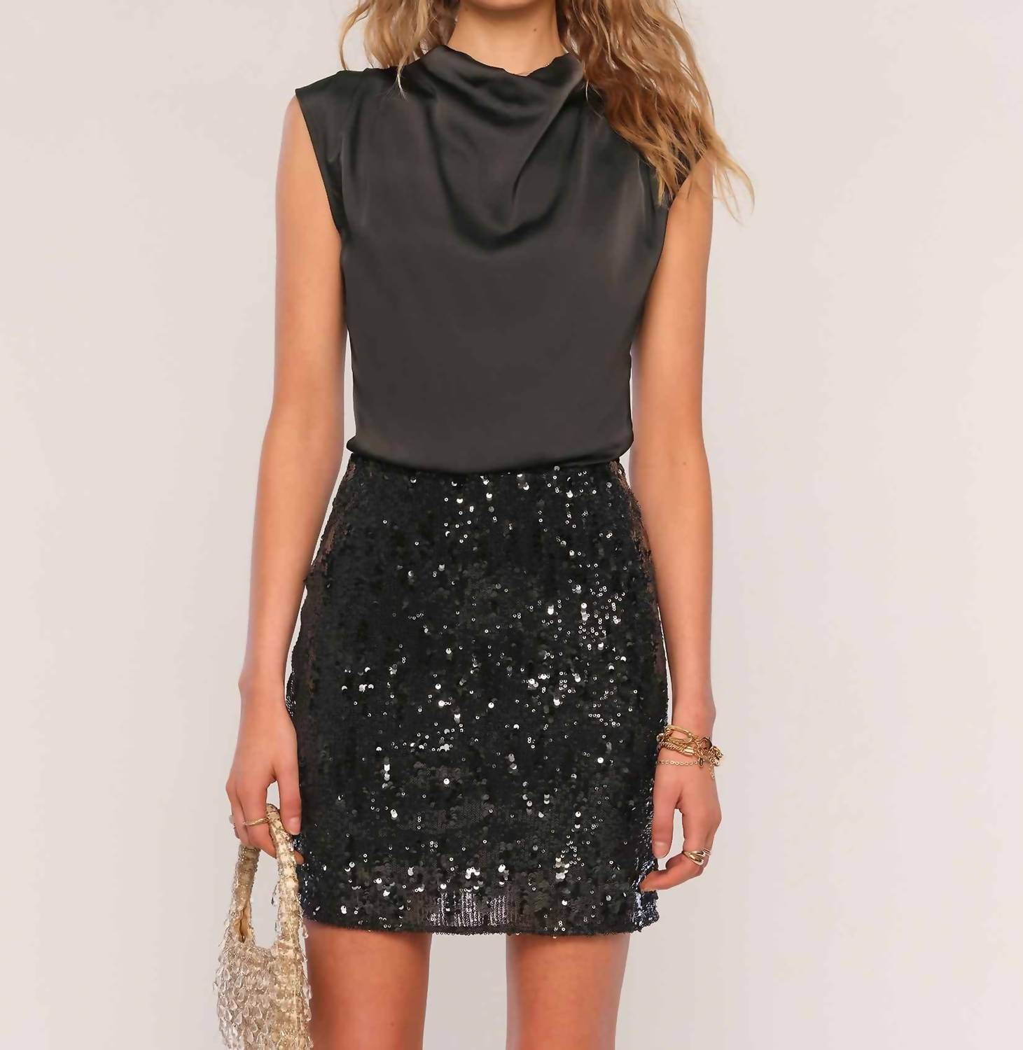 Heartloom - Sequin Satin Mini Dress