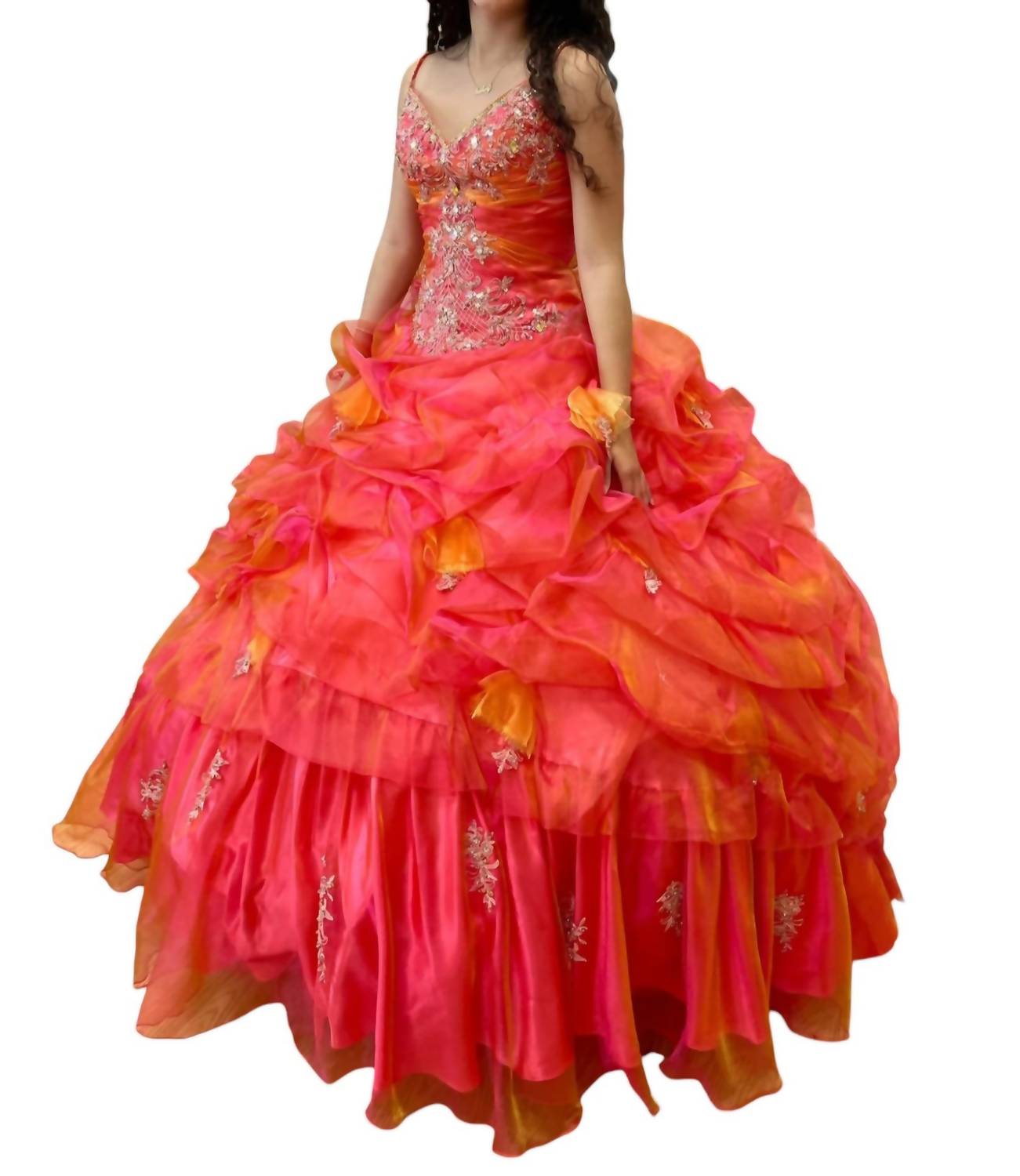 House Of Wu - Quincea√±era V-Neck Dress