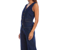 Karen Kane - Button Front Denim Vest