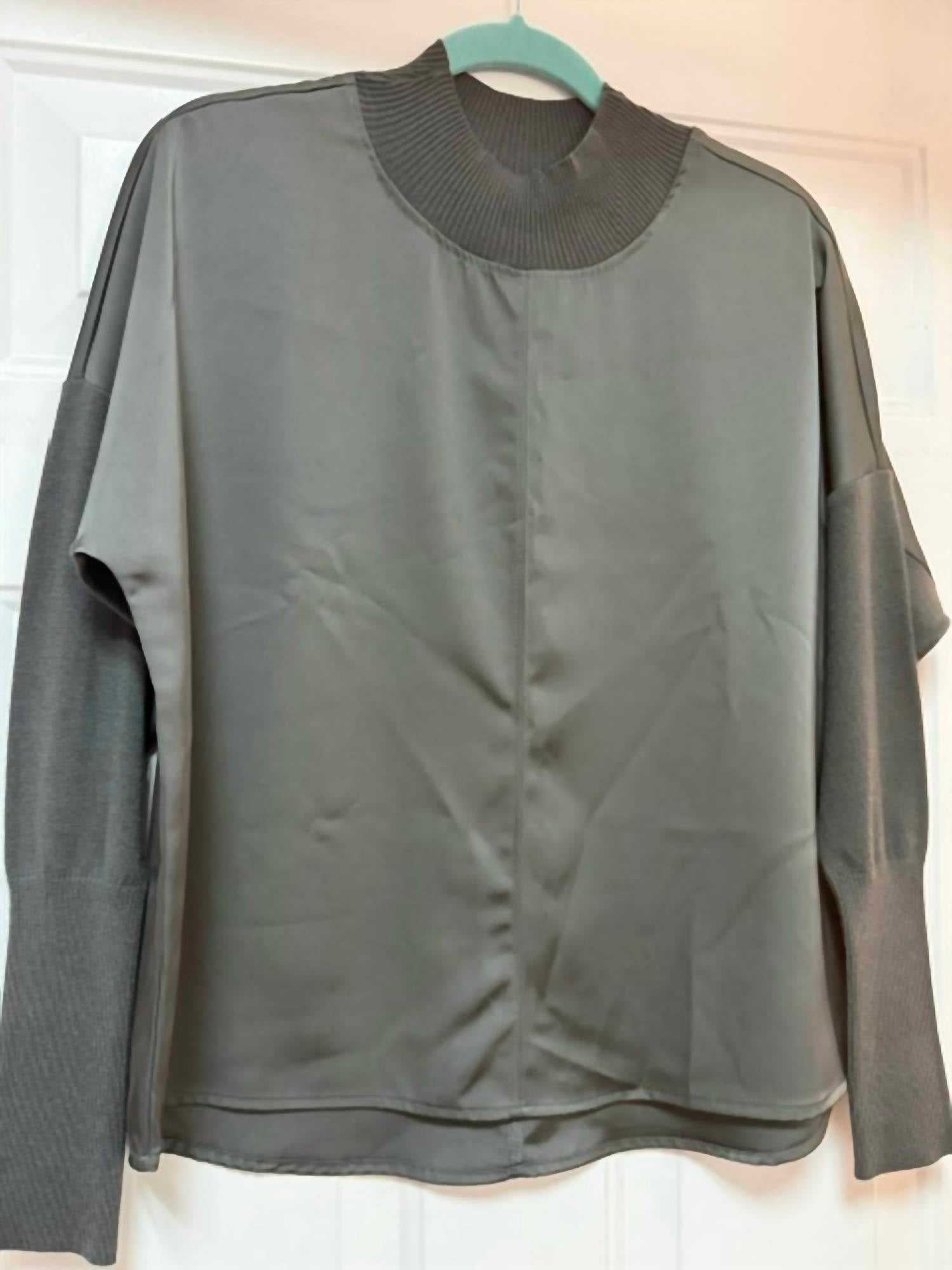 Charlie B - Women's Satin Long Sleeve Blouse