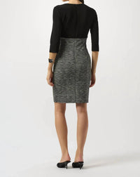 Joseph Ribkoff - Plaid Printthree Quarter Sleeves Sheath Dress