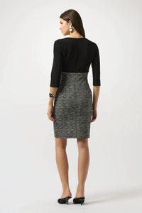 Joseph Ribkoff - Plaid Printthree Quarter Sleeves Sheath Dress