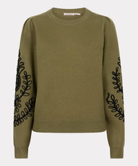 Esqualo - Sanne Tape Embroidery Sweater