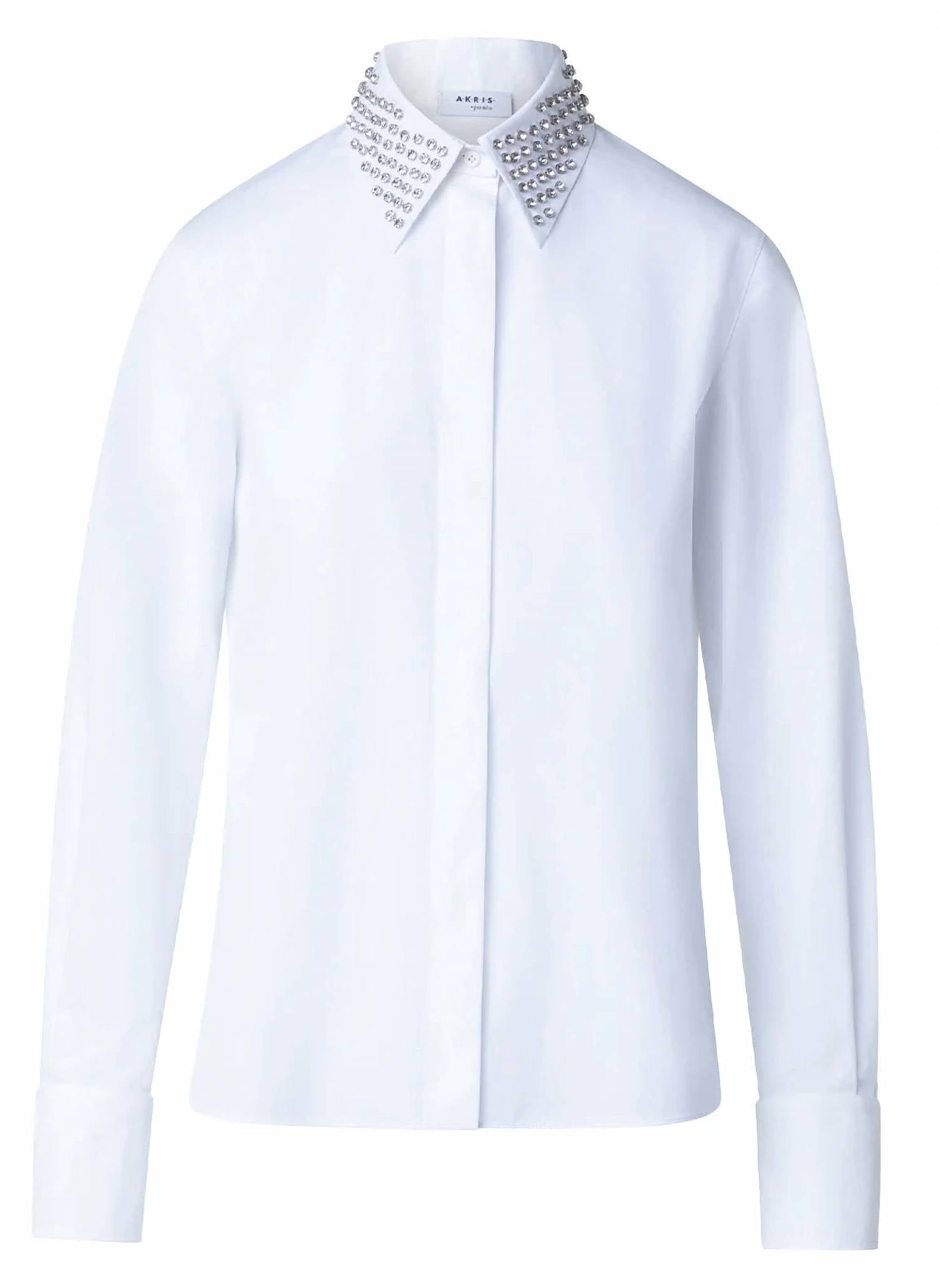 Akris Punto - Cotton Poplin Shirt with Diamonds