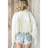 Veveret - Raw Hem Fringe Jacket