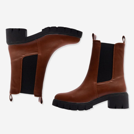 Qupid - Women's Side Stretch Booties