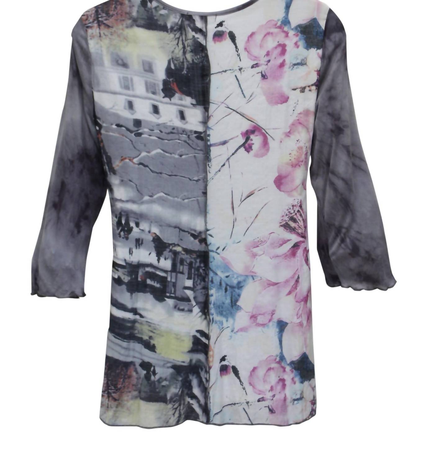 Lv Collection - Women's Floral & Ruffle Tunic