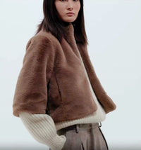 Echo - Women's Sheared Mink Faux Fur Jacket