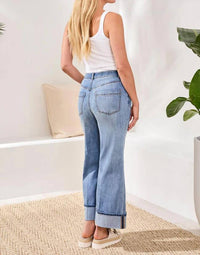 Tribal - Brooke Cuffed Palazzo Jeans