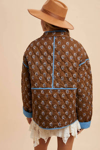 In-Loom - Martha Floral Quilted Barn Jacket