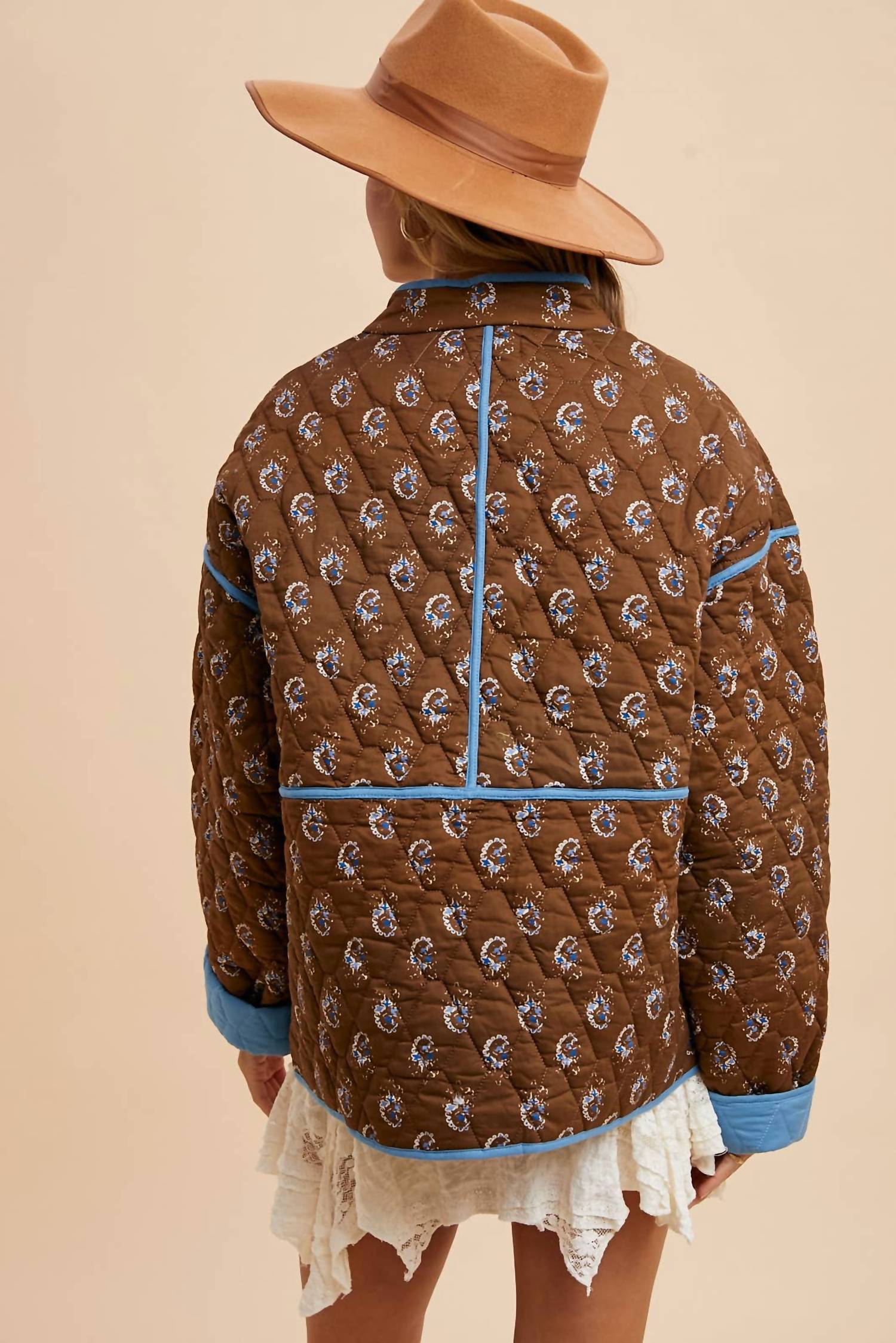 In-Loom - Martha Floral Quilted Barn Jacket