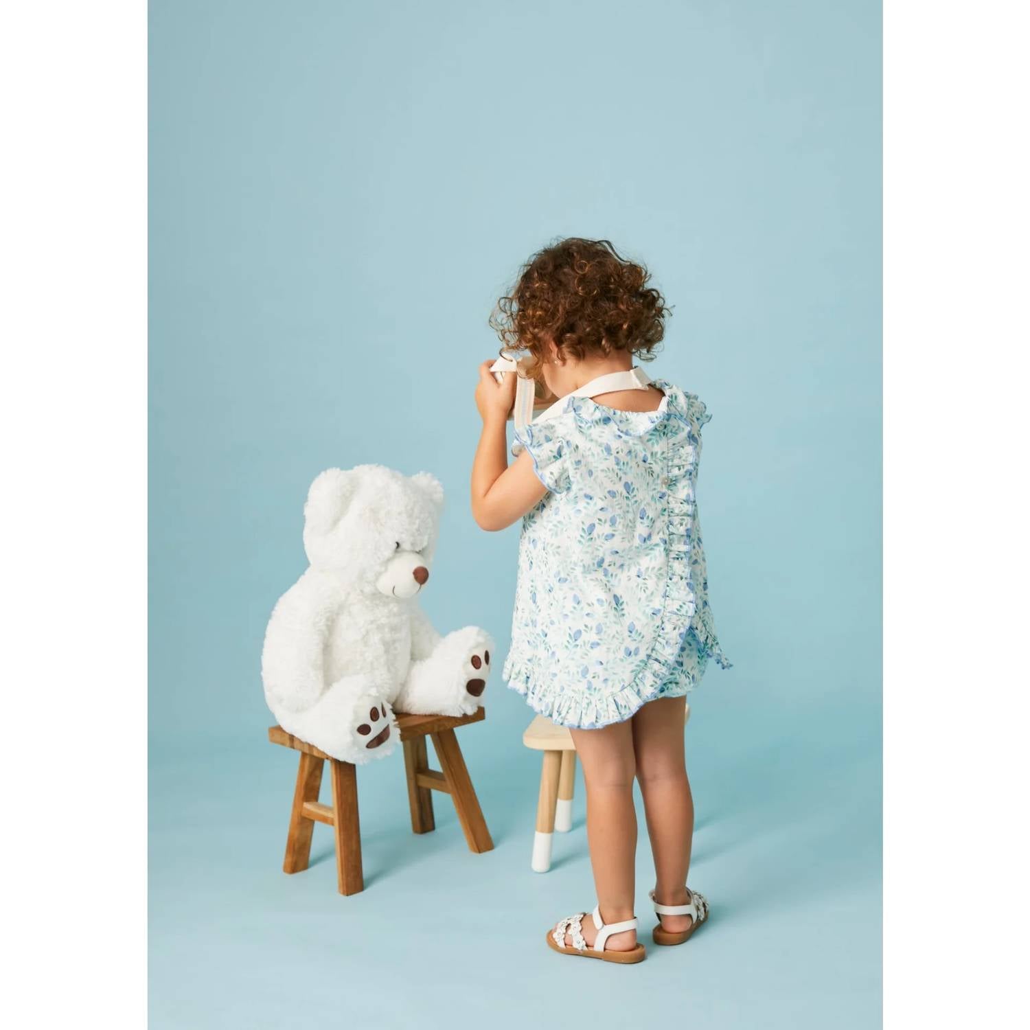 Pi And Pa - Olive Floral Set