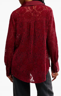 Free People - Faith Lace Button-up Shirt