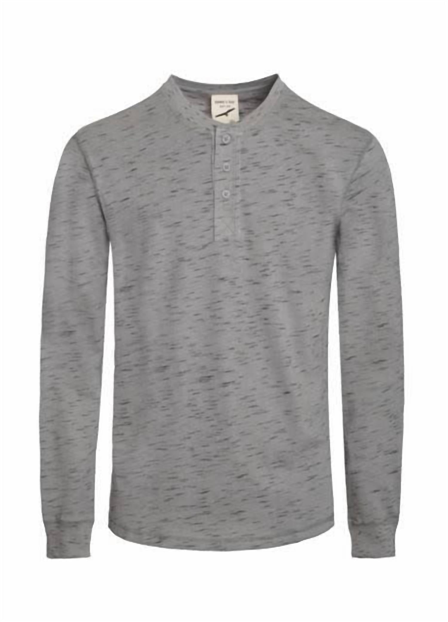 Zexi - Men's Long Sleeve Henley Shirt