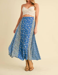 Aemi + Co - Melanie Floral Pattern Midi Skirt