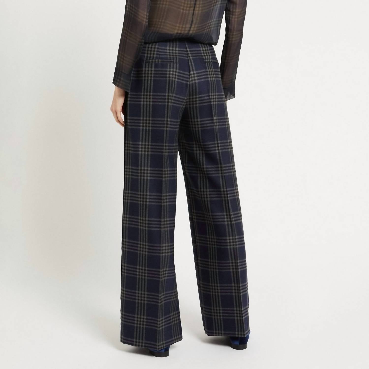 Ottod'Ame - Palazzo Pants With Patchwork Check