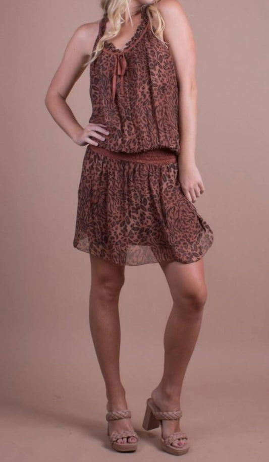 Gigi Moda - Mariola Safari Print Mini Dress