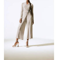 Joseph Ribkoff - Shiny Knit Wide Leg Jumpsuit