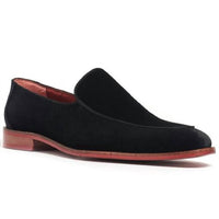Carlos By Carlos Santana Men's Black Prince Velvet Loafers - men's loafer