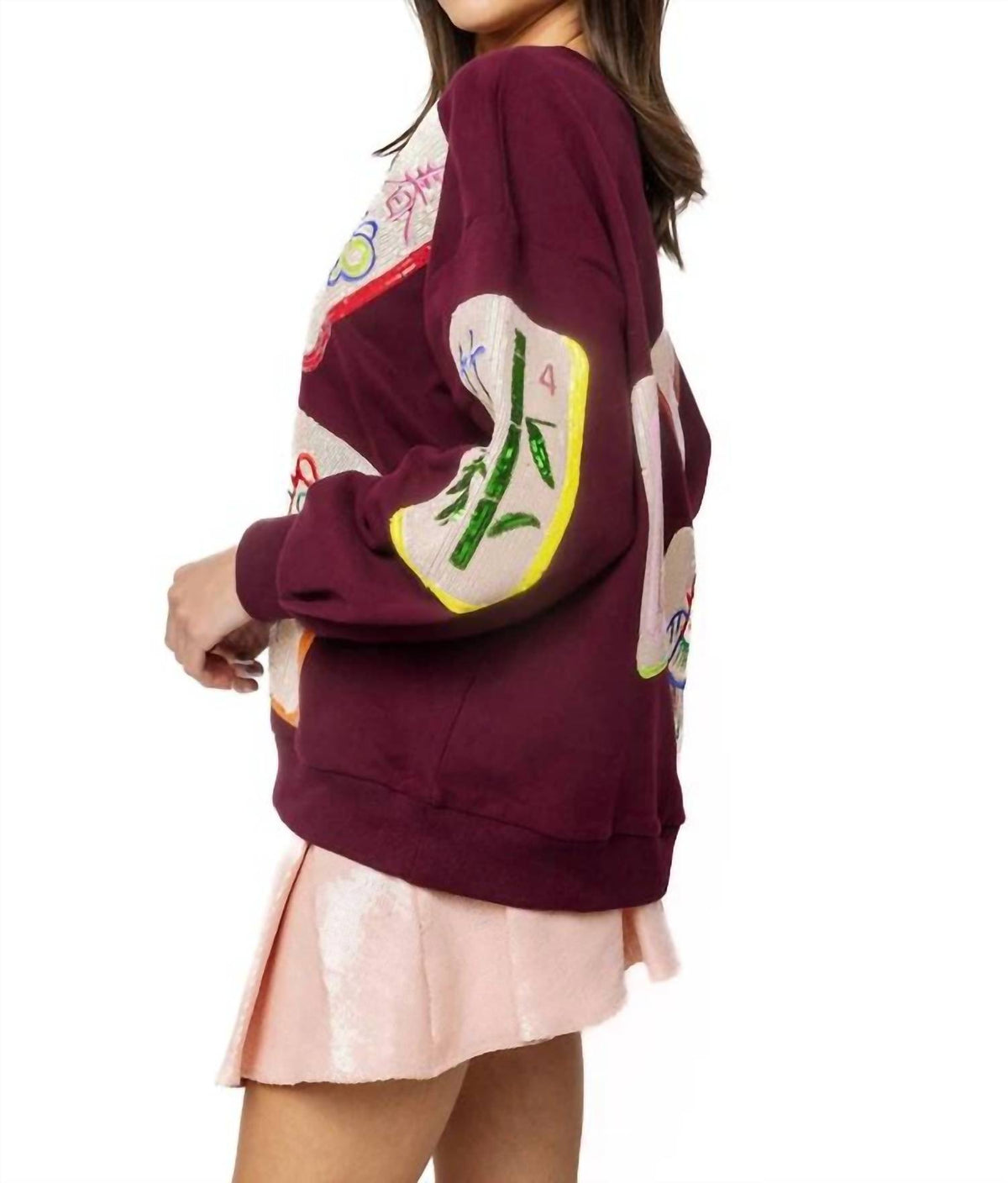 Queen Of Sparkles - Mahjong Tile Sweatshirt