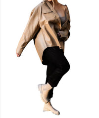 Curve Market - Maple Leather Shacket