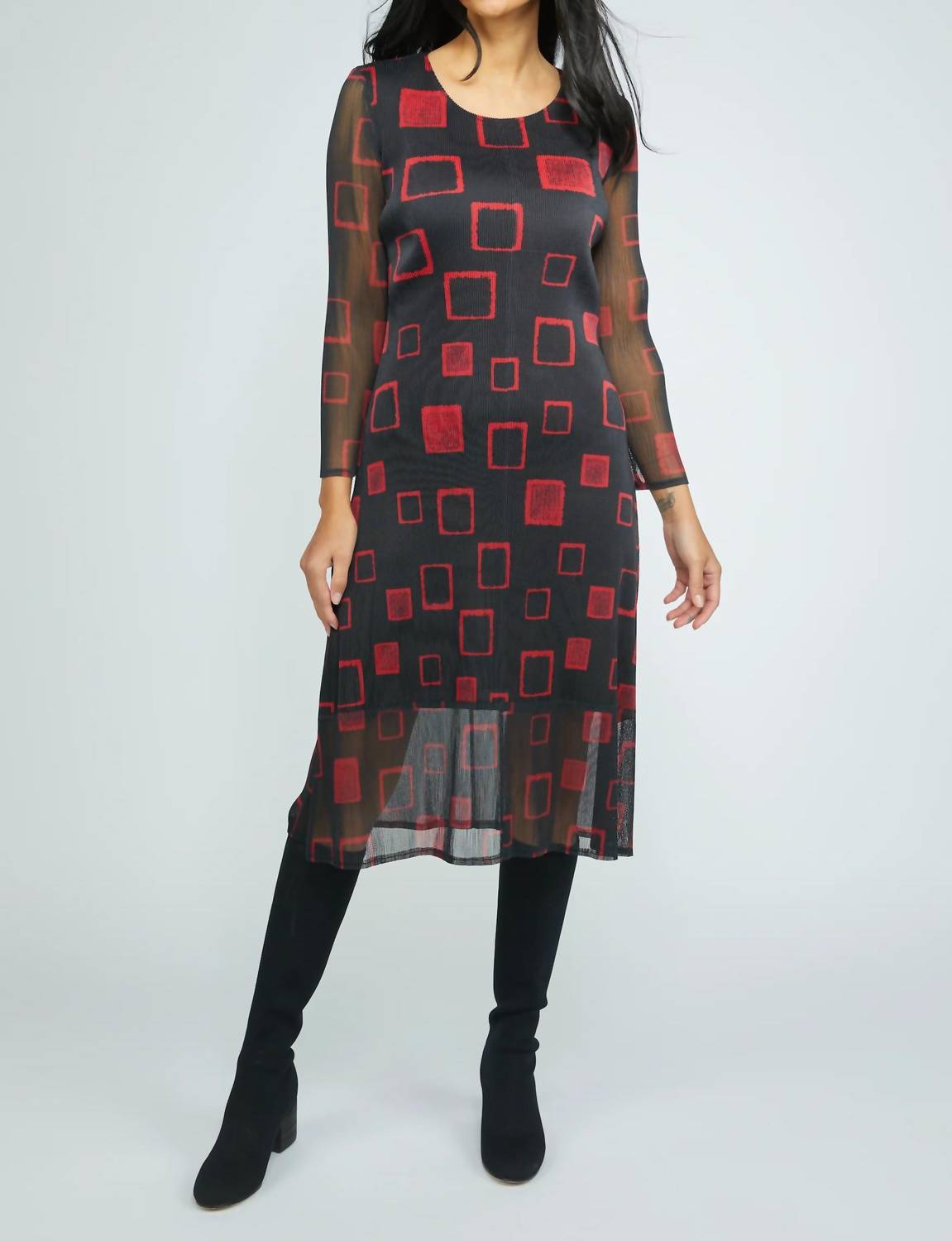 Olivia By Habitat - Parisian Pleats Block Dress