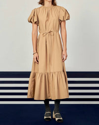 English Factory - Skinny Belted Midi Dress