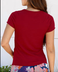 Grace And Lace - Fitted Ribbed Tee