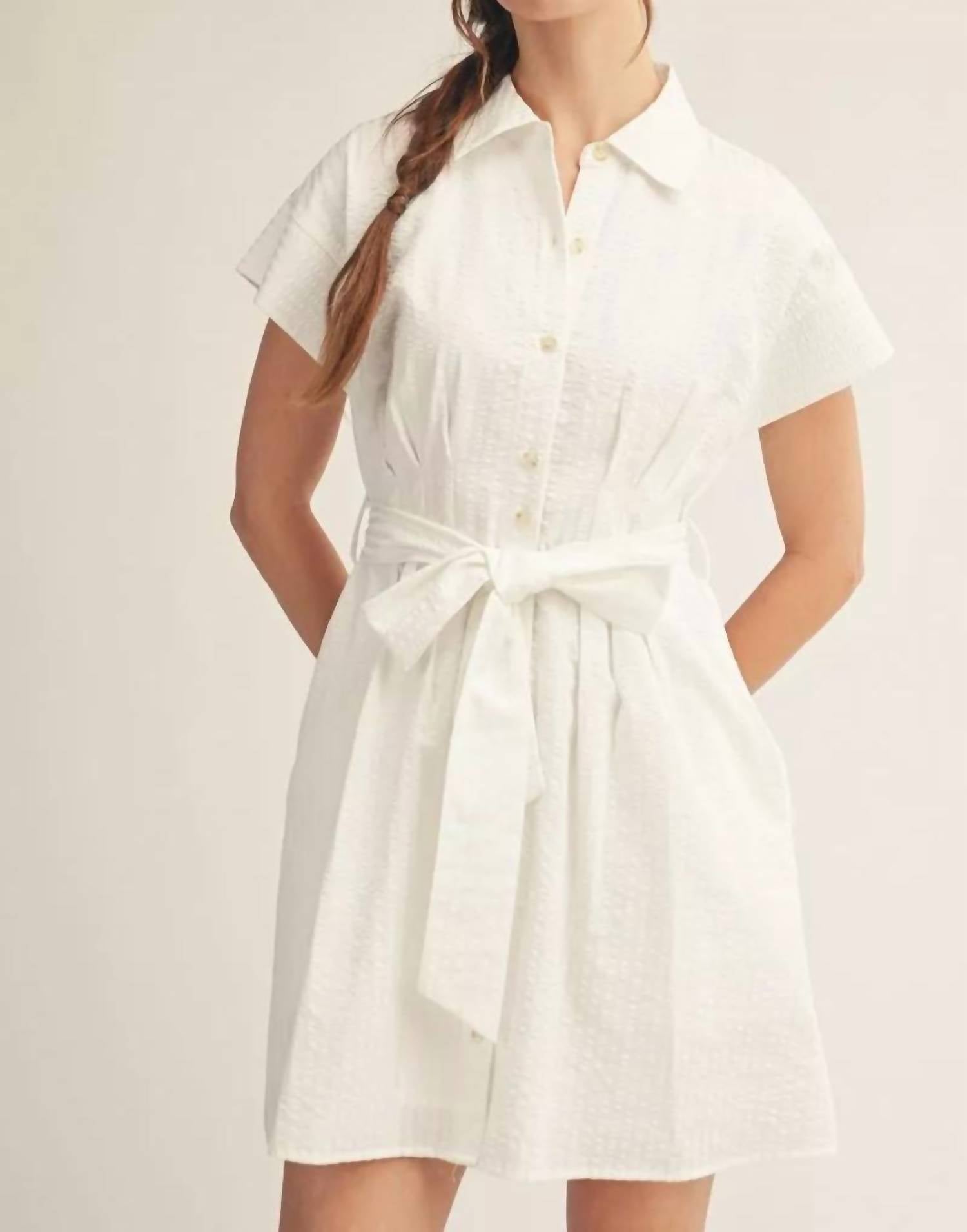 Jodifl - Winter Button Down Mini Dress