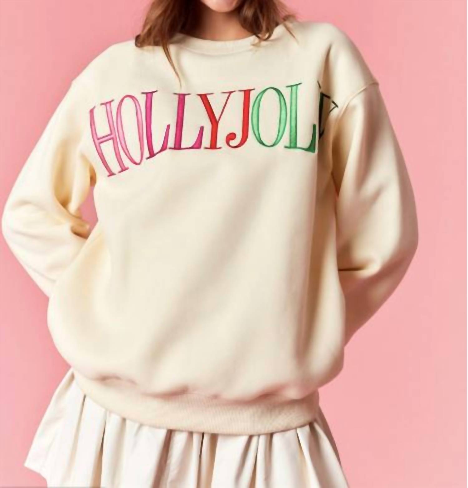 Peach Love - Holly Jolly Sweatshirt