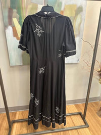 The Great. - Women's Bridge Dress With Handkerchief Embroidery